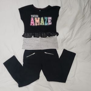 Girls short sleeve shirt and Pants